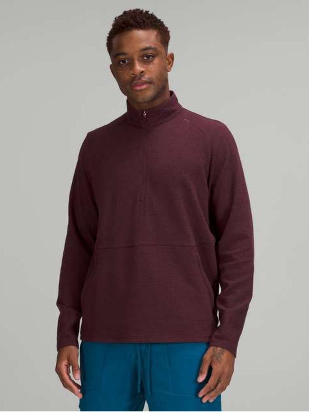 Lululemon Mens At Ease Half Zip Pullover Size Medium Style# M3DLUS